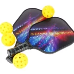 Graphite Pickleball Paddle Set Of 2 Pickleball Racquet 4 Pickleball Balls 1 Bag